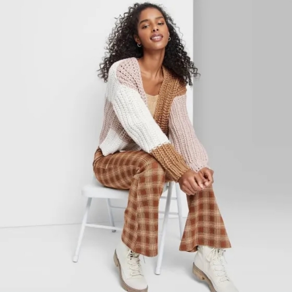 Wild Fable Chunky Knit Colorblock Sweater